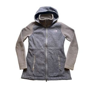 The North Face Jacket Womens Small Gray Hoodie‎ Parka Full Zip Coat Gorpcore